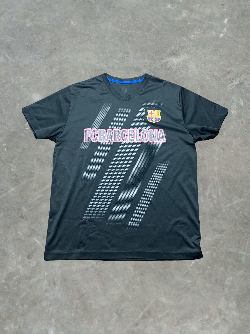 ☀️ FC Barcelona Soccer Graphic Tee Mens Size L Black